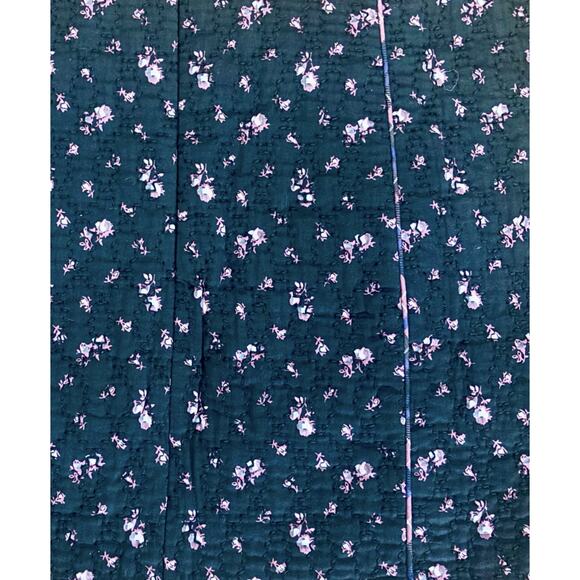 Sezane Floral Mini Skirt - Dark Green and Purple - Picture 5 of 6